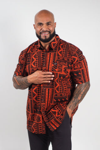 MENS COTTON TANOA SHIRT FEI SS3737-TS (ALL SALES FINAL)