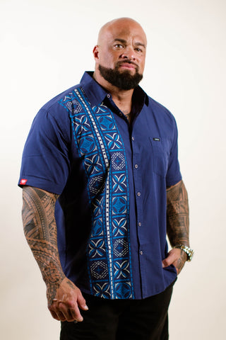 IOSEPHA MEN'S COTTON TANOA SHIRT TS008 (ALL SALES FINAL)