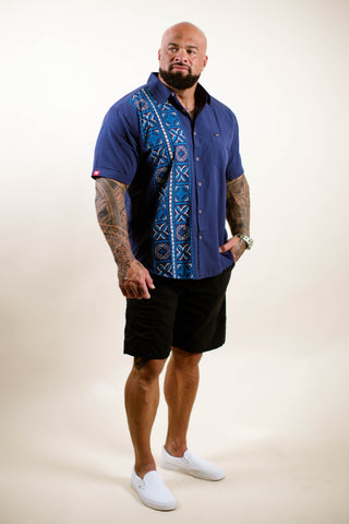 IOSEPHA MEN'S COTTON TANOA SHIRT TS008 (ALL SALES FINAL)