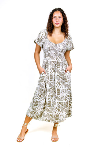 KORU MIDI DRESS TD211
