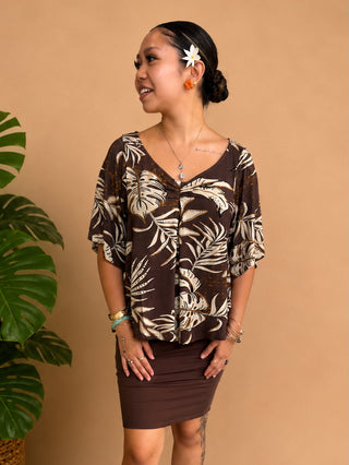 LASI LADIES CINCHED NECK TOP TT275