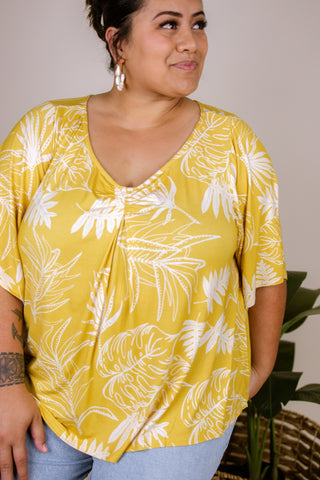 LASI LADIES CINCHED NECK TOP TT275