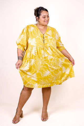 LASI LADIES PUFF SLEEVE MINI DRESS TD309