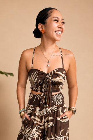 LASI LADIES TIE FRONT TANK TOP TT253