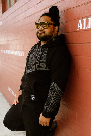 MALOSI ZIPPERED TANOA HOODIE MH003