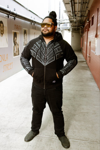 MALOSI ZIPPERED TANOA HOODIE MH003