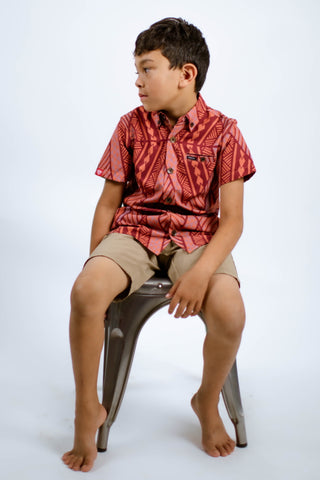 MAU BOYS 4WAY STRETCH SHIRT B4WS021