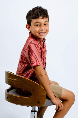 MAU BOYS 4WAY STRETCH SHIRT B4WS021