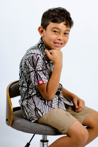 MAU BOYS 4WAY STRETCH SHIRT B4WS021