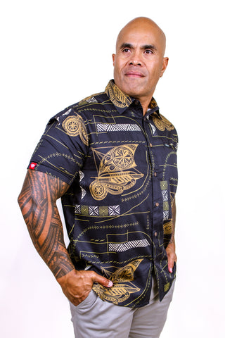 MENS COTTON SATIN SHIRT VA'A MSS009