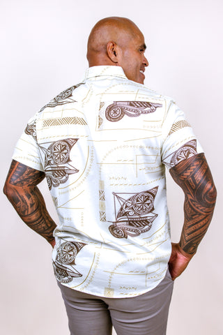 MENS COTTON SATIN SHIRT VA'A MSS009