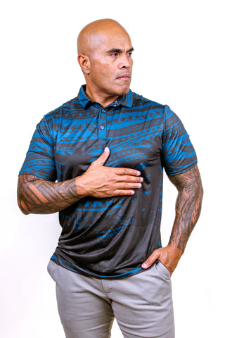 MENS GOLF POLO 4 WAY VILLAGE MP008