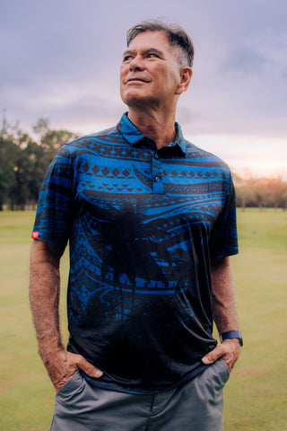 MENS GOLF POLO 4 WAY VILLAGE MP008