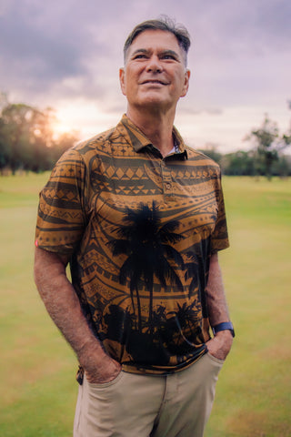 MENS GOLF POLO 4 WAY VILLAGE MP008