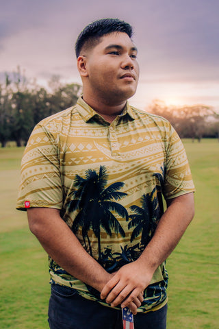 MENS GOLF POLO 4 WAY VILLAGE MP008