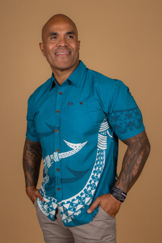 MULINU'U  MENS 4WAY STRETCH SHIRT TS4WS037