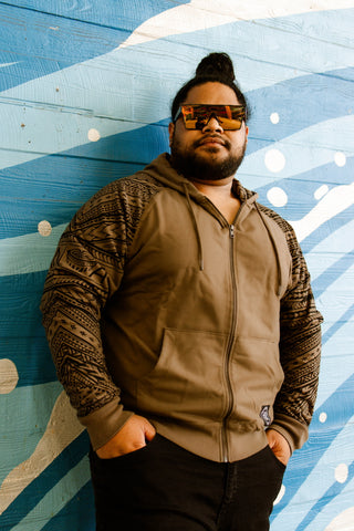 NIKO ZIPPERED TANOA HOODIE MH004