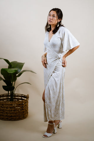 PULU MAXI WRAP DRESS TD152