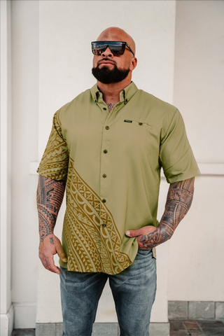 TUPU TANOA MEN SILKY DOBBY SHIRT SS2958-TS