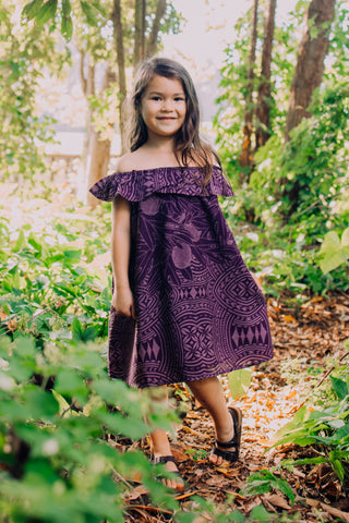ULU ELEI TANOA GIRLS DRESS GDL01