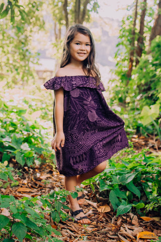 ULU ELEI TANOA GIRLS DRESS GDL01
