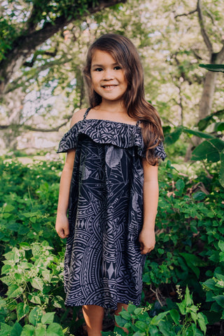 ULU ELEI TANOA GIRLS DRESS GDL01