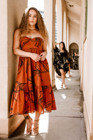 VAIMOSO KNOT FRONT MAXI DRESS TD191