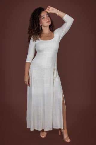 WHITE SUNDAY DRESS TD214