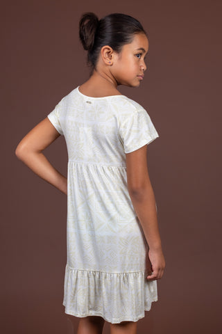 WHITE SUNDAY GIRLS LAYERED SWING DRESS TD407