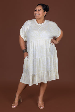 WHITE SUNDAY TIERED BABYDOLL DRESS TD235