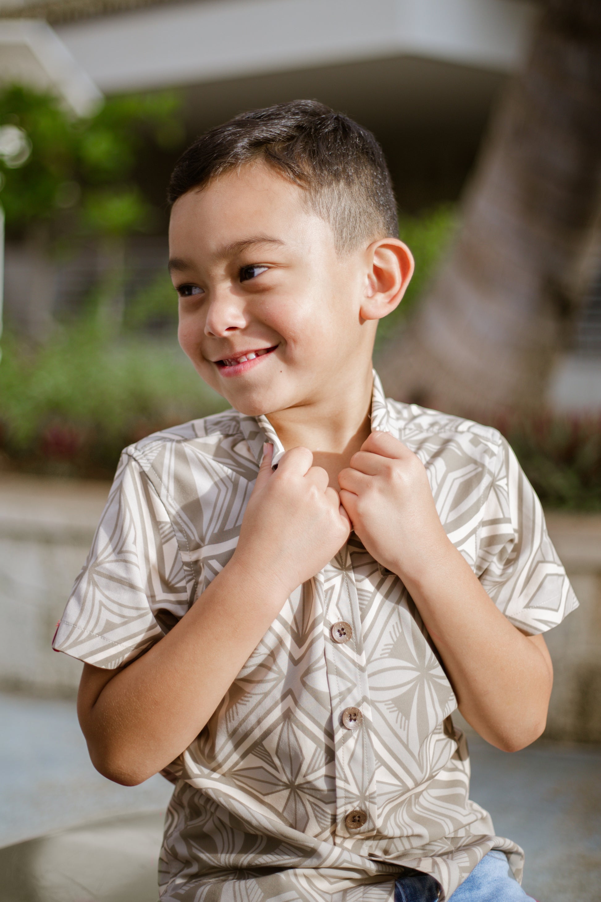 KEHAULANI BOYS 4WAY STRETCH SHIRT B4WS012 – Tanoa Hawaii