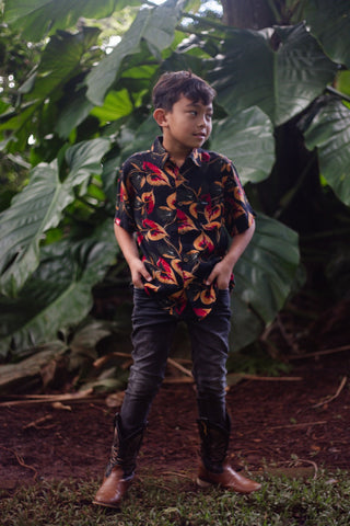 ABBIE BOYS SLUB SHIRT BSS005