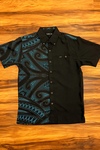 KAHA TANOA MEN SILKY DOBBY SHIRT SS2959-TS