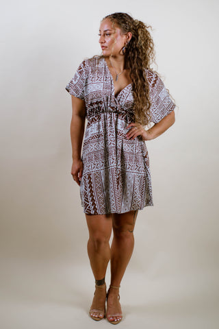 LE ALA V CUT DRESS TH021