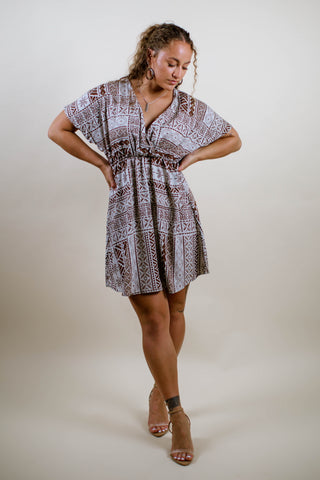 LE ALA V CUT DRESS TH021