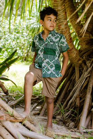 SUAFA BOYS 4WAY STRETCH SHIRT B4WS020