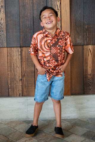 4-WAY STRETCH TANOA BOYS SHIRT SB1371 FB1372 (ALL SALES FINAL)