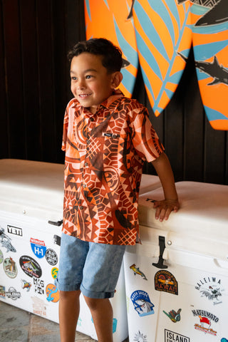 4-WAY STRETCH TANOA BOYS SHIRT SB1371 FB1372 (ALL SALES FINAL)