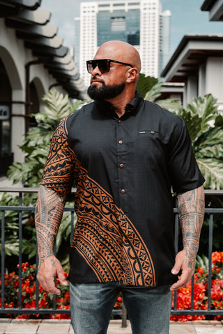 TUPU TANOA MEN SILKY DOBBY SHIRT SS2958-TS