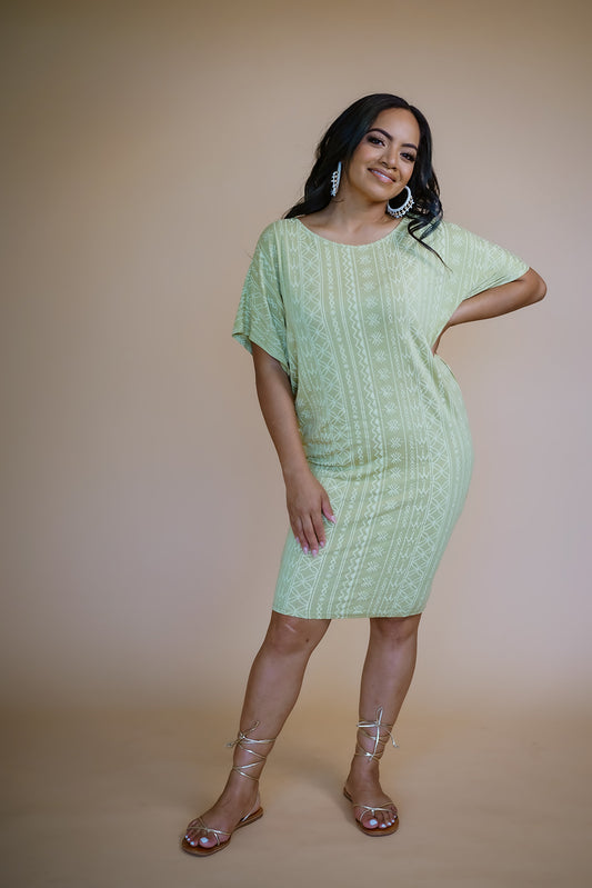 SOSE MALU WING KNIT DRESS CREAM- TD160 (ALL SALES FINAL)