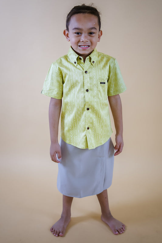 TUSI BOY'S COTTON SATEEN SHIRT BSCS01 (ALL SALES FINAL)