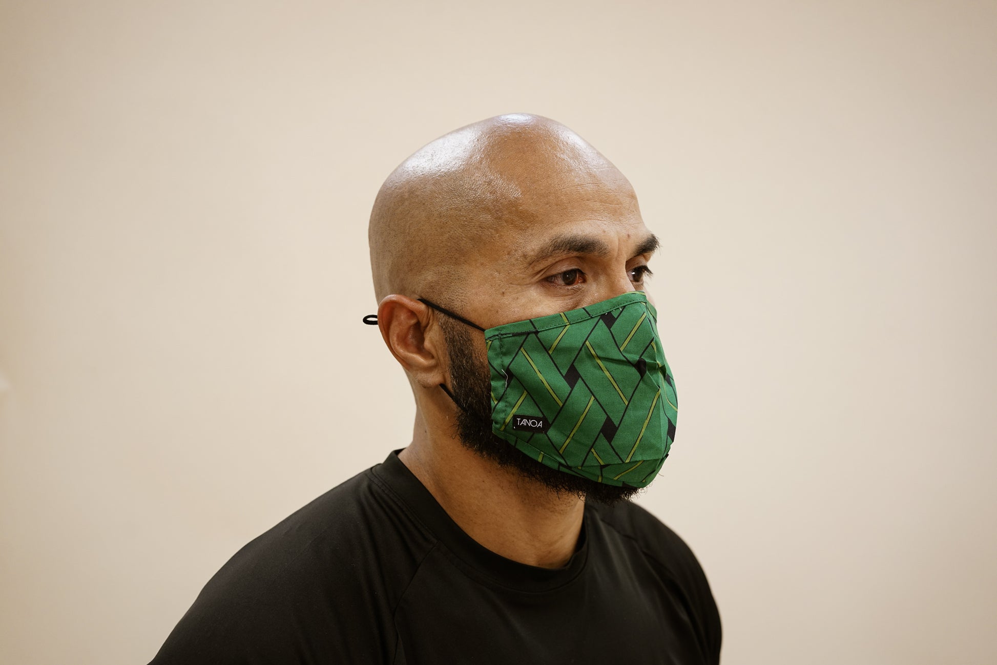 LAU FALA TANOA FACE MASK - GREEN