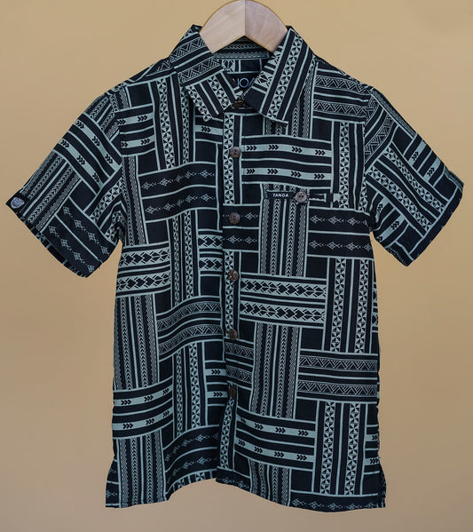 FALA BOYS SILKY DOBBY SHIRT SB1187-TS (ALL SALES FINAL)