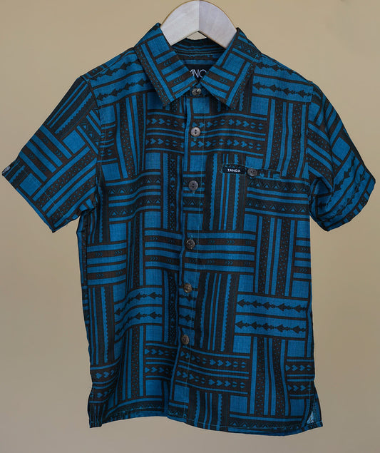 FALA BOYS SILKY DOBBY SHIRT SB1187-TS (ALL SALES FINAL)