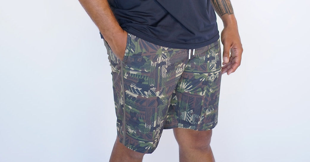 MENS BOARD SHORT-CAMO MBS001 (ALL SALES FINAL)