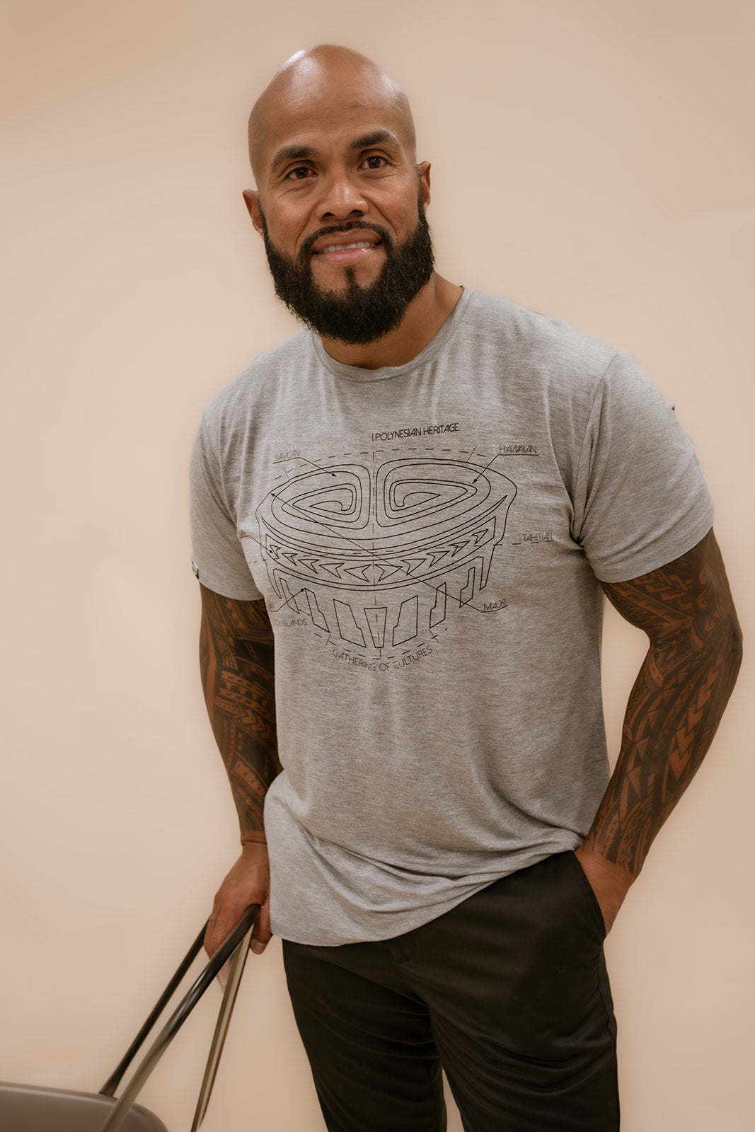BAMBOO T SHIRT TUSITALA - GRAY #12